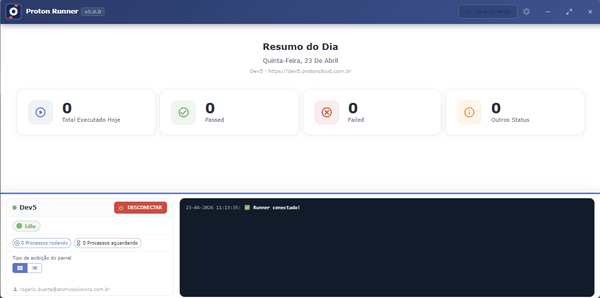 Proton connected runner screen